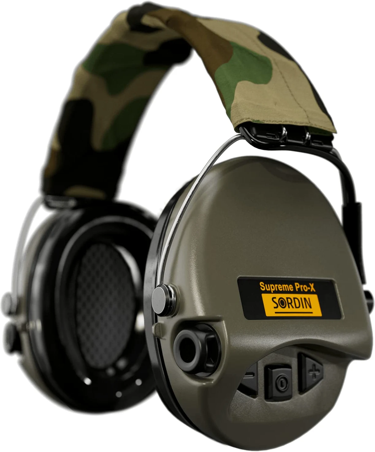 Sordin PRO X - 75302-X-S - Protectores auditivos electrónicos, diseño de camuflaje, color verde