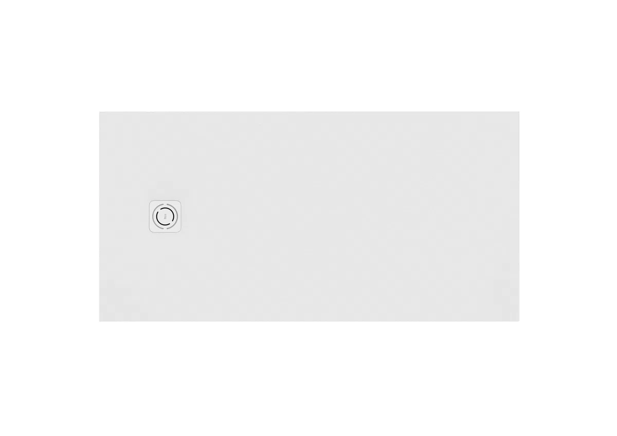 Roca APA013E82BC01100 - Plato de ducha extraplano de STONEX® TERRAN, medidas 100 x 70 x 2,6 cm, color blanco textura grava