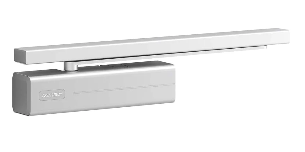 Tesa Assa Abloy DC700-DEV1- Cierrapuertas Con Guia Deslizante Para Puertas Plata DC700 Cuerpo