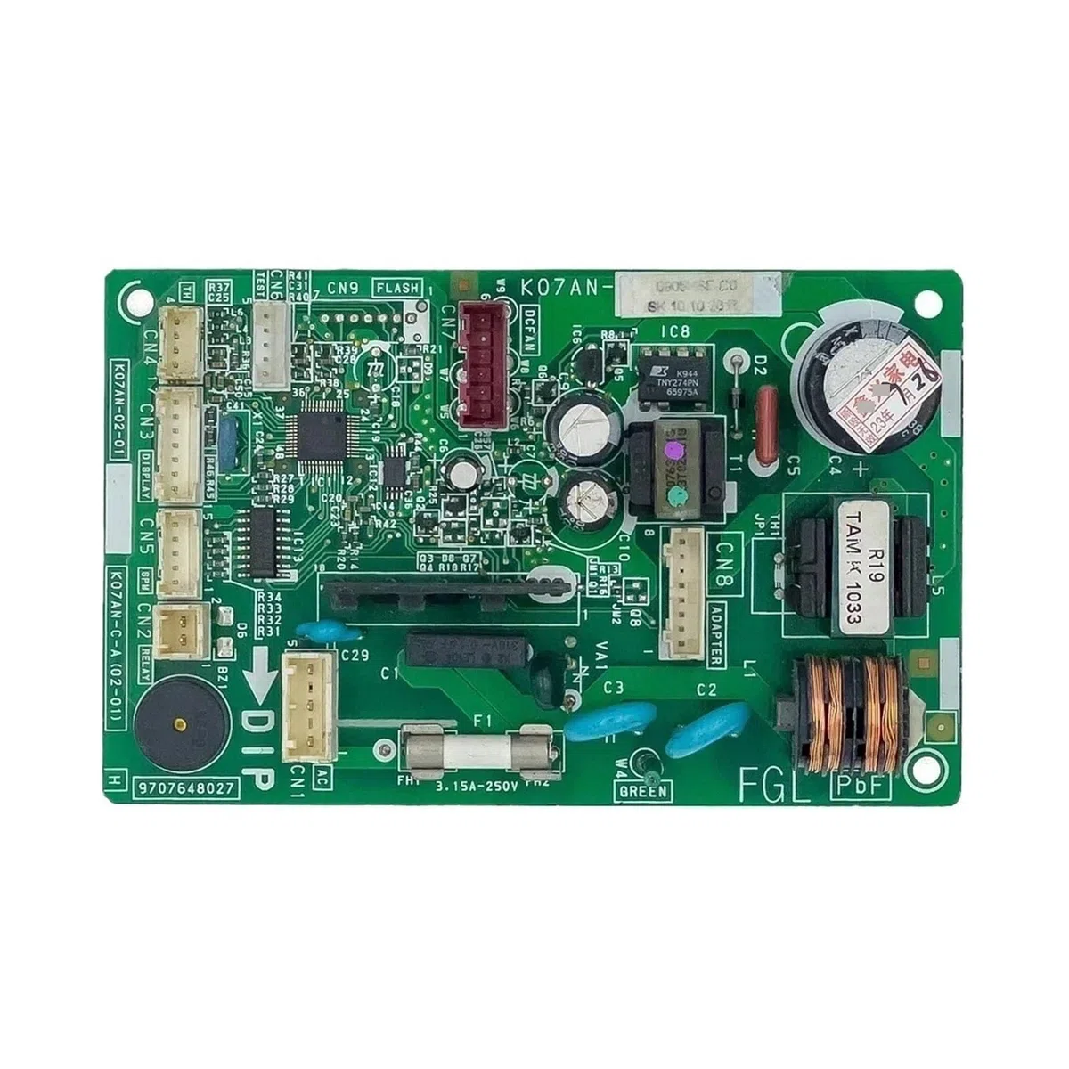 Tablero De Control De Aire Acondicionado, Compatible Con Fujitsu, Circuito PCB 9707648027 K07AN-02-01 K07AN-CA(02-01) Piezas Electrónicas