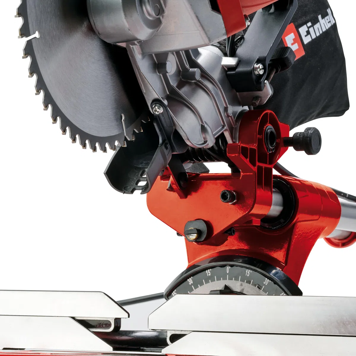 Einhell Ingletadora TC-SM 2534/1 Dual (máx. 2350 W, Función de tracción integrada, cabezal de sierra inclinable, tope de pieza de trabajo, láser, Incluye hoja de sierra de precisión de carburo)