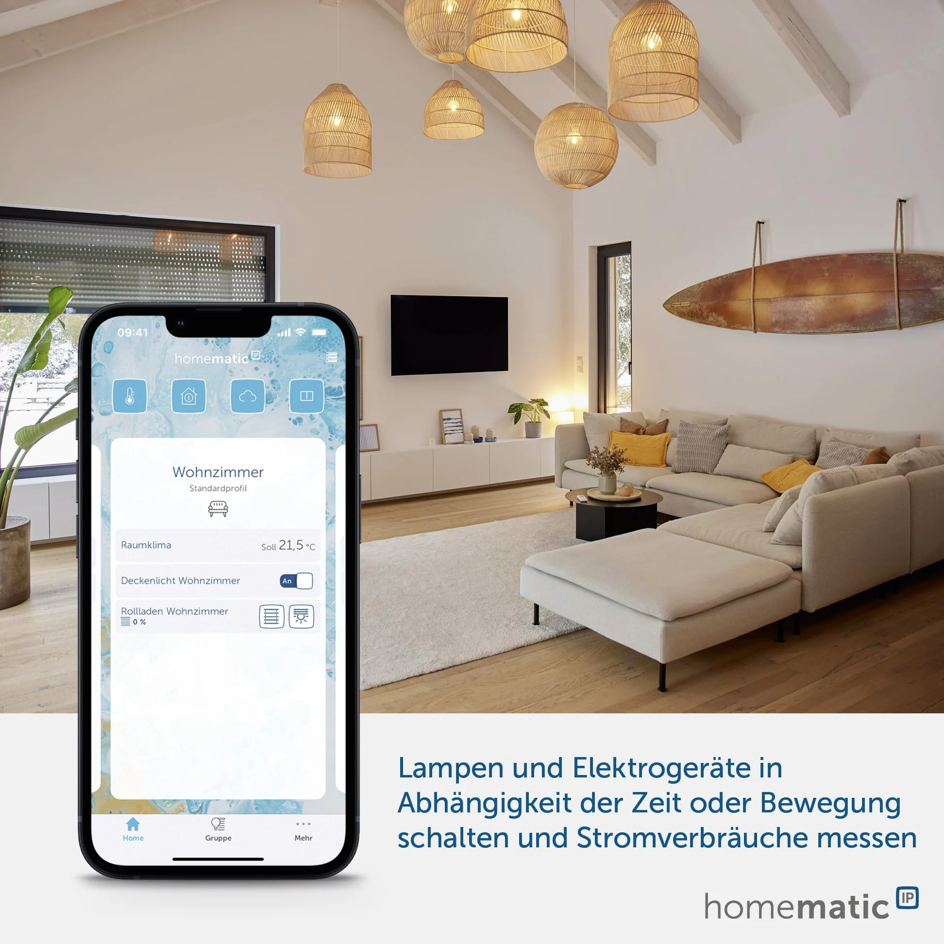 Homematic IP Smart Home Schalt-Mess-Aktor (16 A) – Unterputz, Aktor misst Strom, steuert Geräte und Leuchten per App, Alexa & Google Assistant, Energie sparen, 150239A0