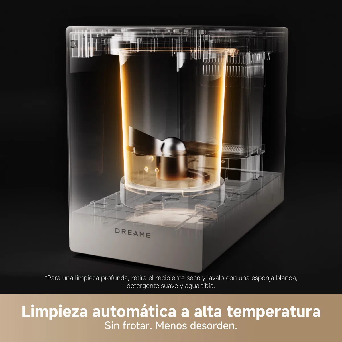 DREAME SF25 Triturador Basura Orgánica, 3 Cuchillas Trion, Filtro Lavable, Control Olores, Capacidad 2,5 l, Autolimpieza Alta Temperatura, Diseño Compacto, Silencioso 27 dB(A), Bloqueo Seguridad