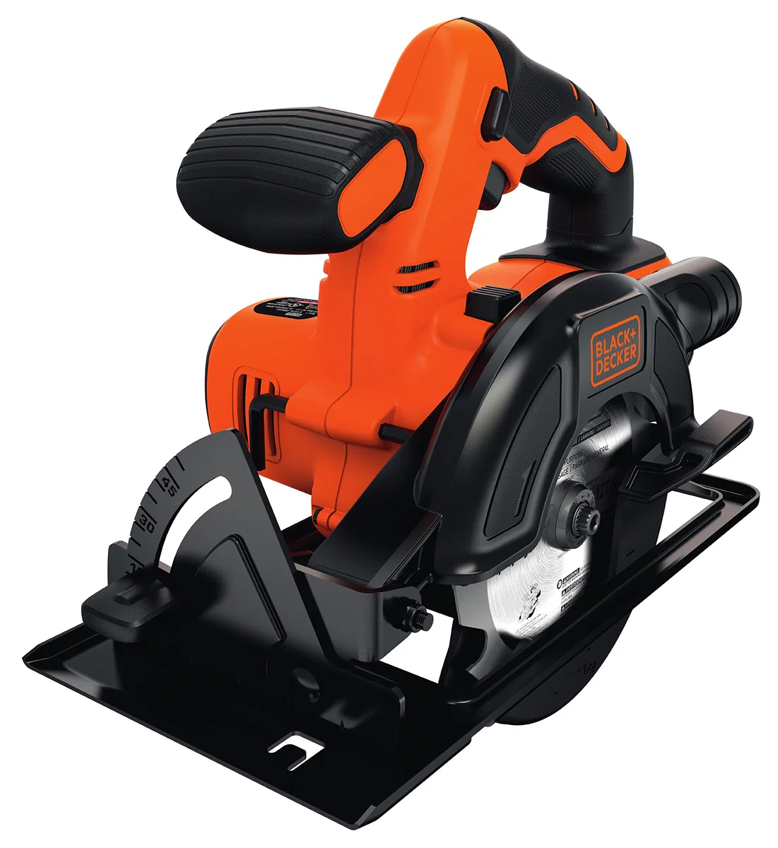 BLACK+DECKER BDCCS18N-XJ - Sierra circular a batería 18V, Diámetro disco Ø 140 mm, Profundidad de corte hasta 43 mm, Corte bisel hasta 45º, No incluye cargador ni batería