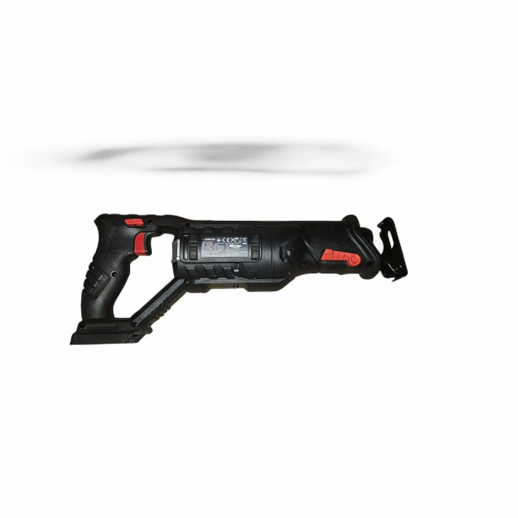 Sierra recíproca a batería Parkside PERFORMANCE PSSAP 20- Li X20V, LED, continua, sin escobillas (en maletín de transporte, sin batería ni cargador)