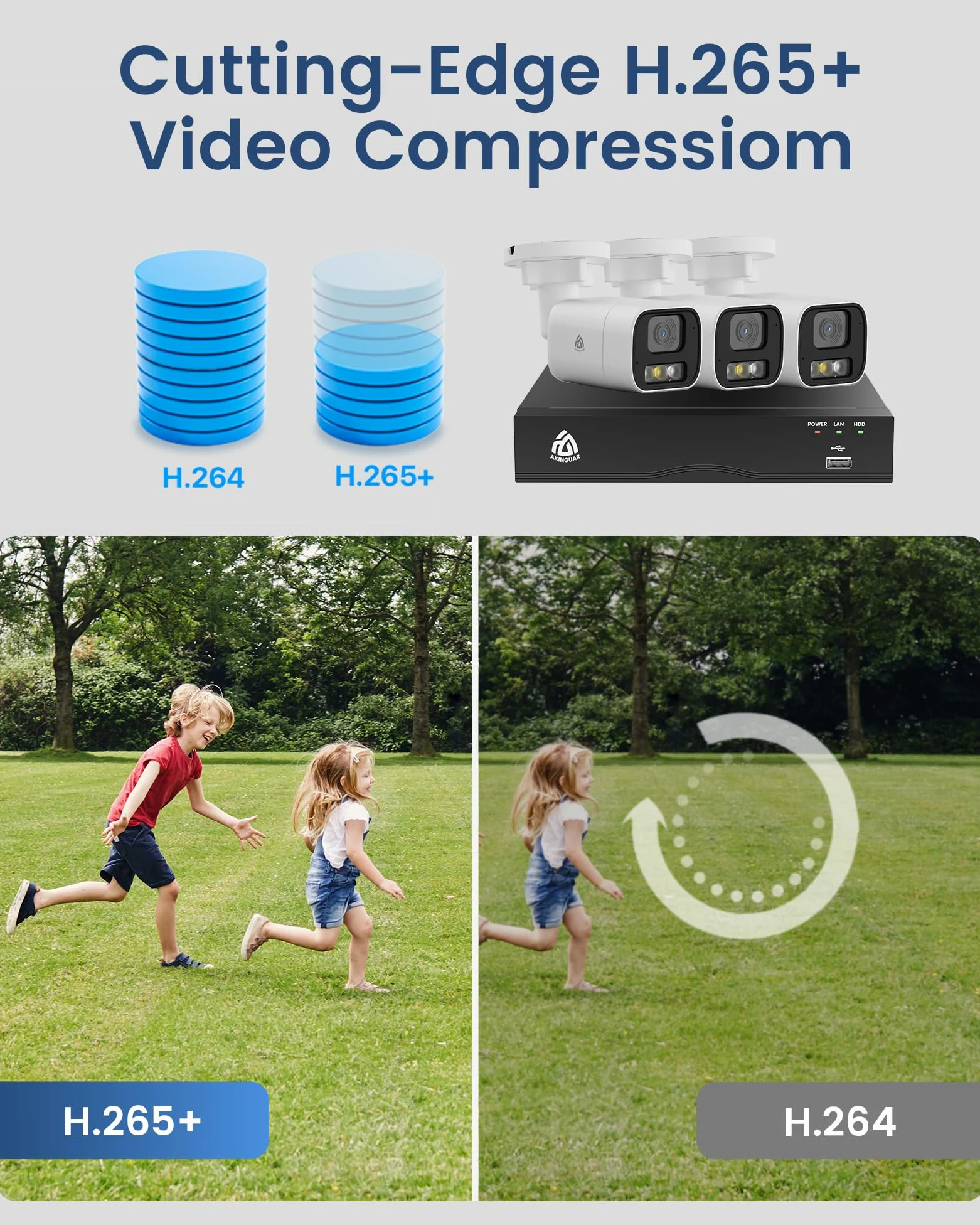 5MP PoE Kit Camaras de Seguridad, 8X 5MP Cámaras IP de Vigilancia Exterior, 4K NVR 8CH con 2TB HDD, Detección de Persona/Vehículo, Color Visión Nocturna, Audio Bidireccional, Intemperie IP66
