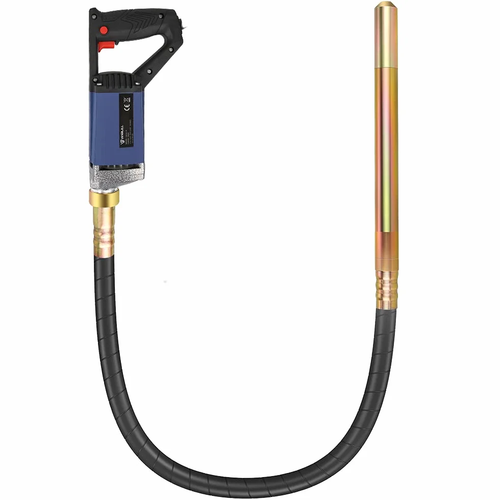 Anbull 1300W Vibrador de Hormigón Eléctrico, longitud 2 m, frecuencia 4400 rpm, diámetro de la varilla vibratoria es de 35 mm