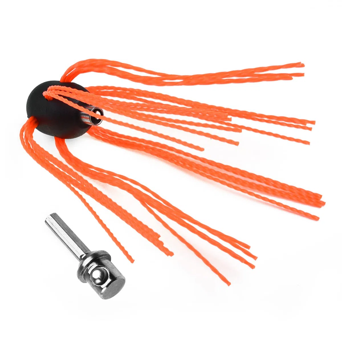 HpLive Cabezal de cepillo eléctrico de barrido de chimenea, cabezal de cepillo giratorio flexible, kit de bricolaje, cepillo de limpieza de chimenea flexible, kit de taladro de cepillo de limpieza de