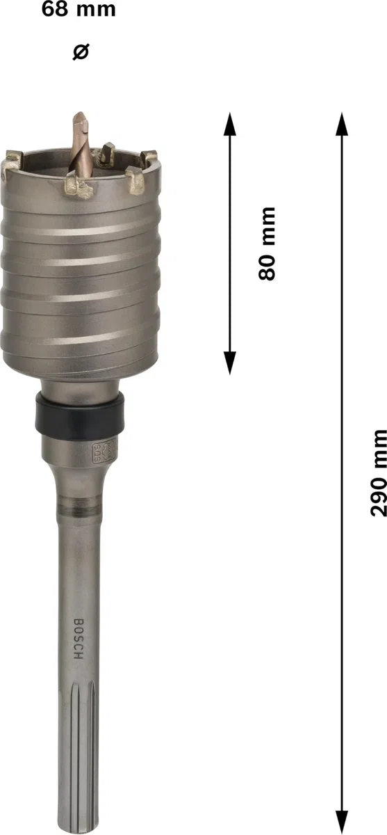 Bosch F 00Y 145 194 - Corona perforadora hueca SDS-max-9-68 x 160 x 290 mm (pack de 1)