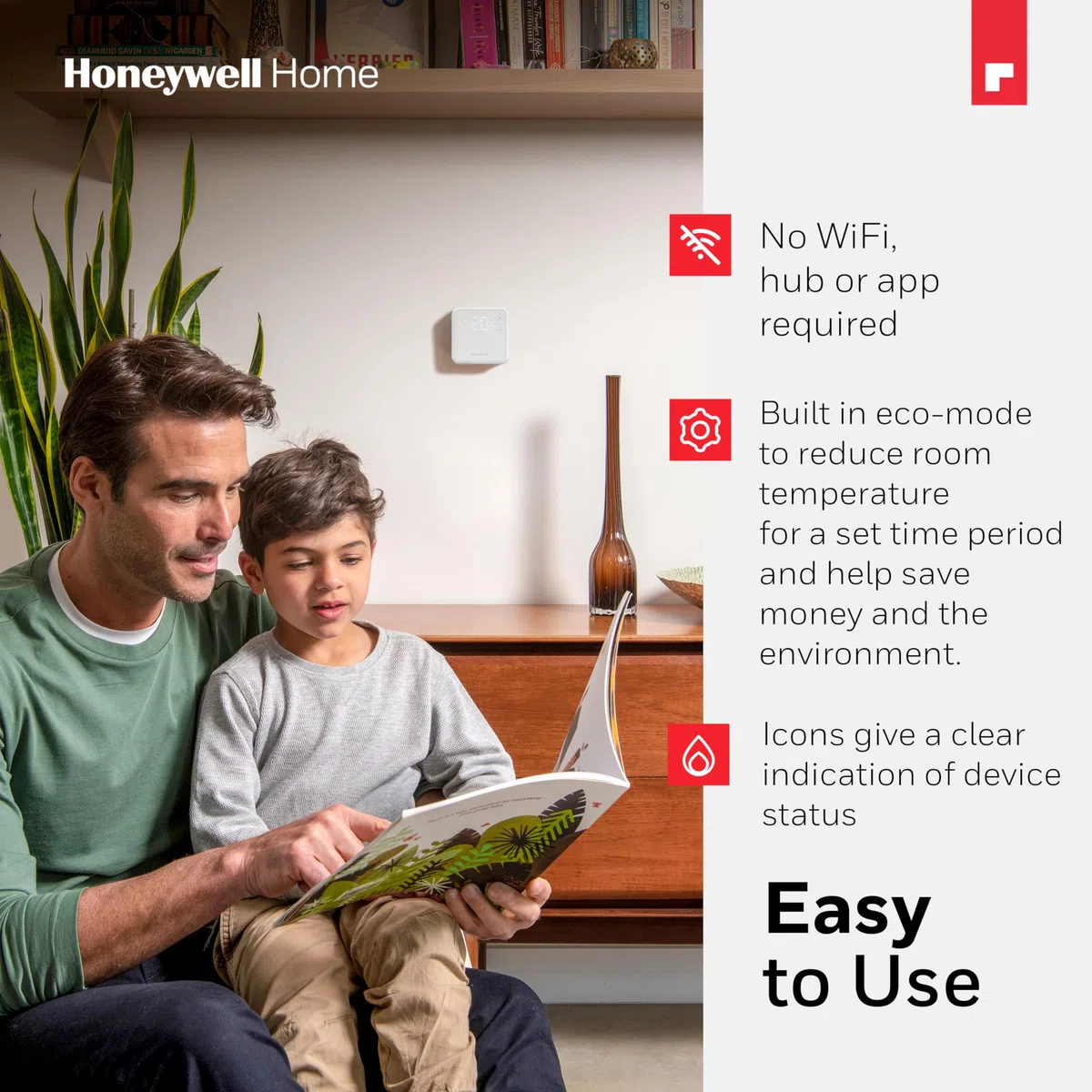 Honeywell Home DT3 Termostato On/Off cableado, blanco