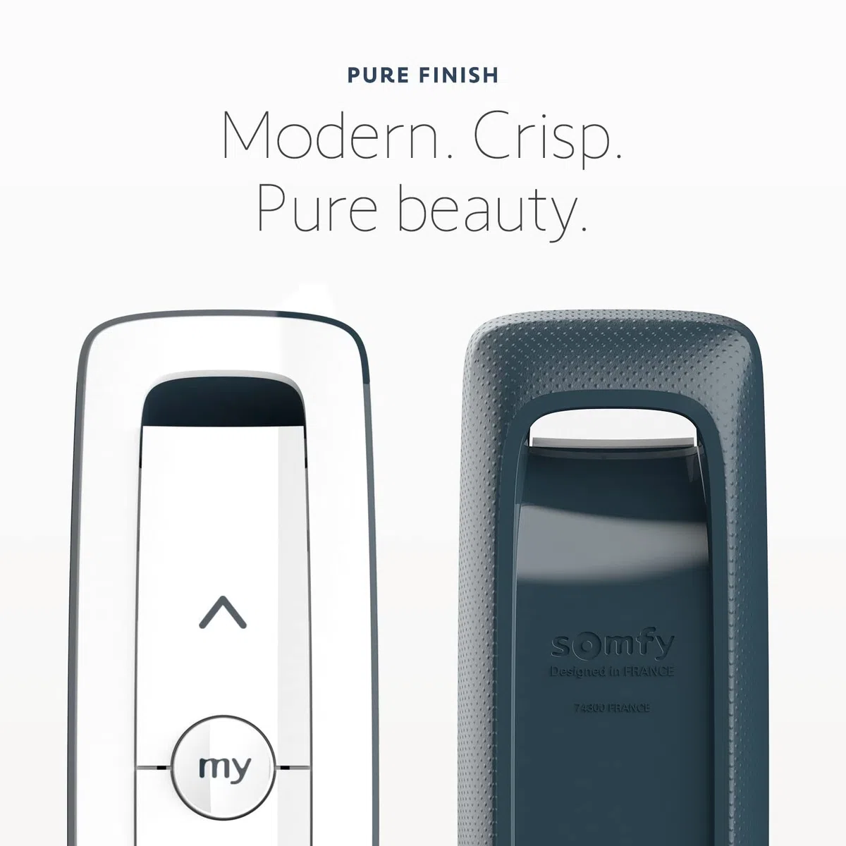 Somfy Remote Situo 1 Pure - 74300 RTS Control para 1 pantalla motorizada o un grupo de múltiples tonos - omnidireccional, ahorra posición favorita, blanco elegante - #1870571