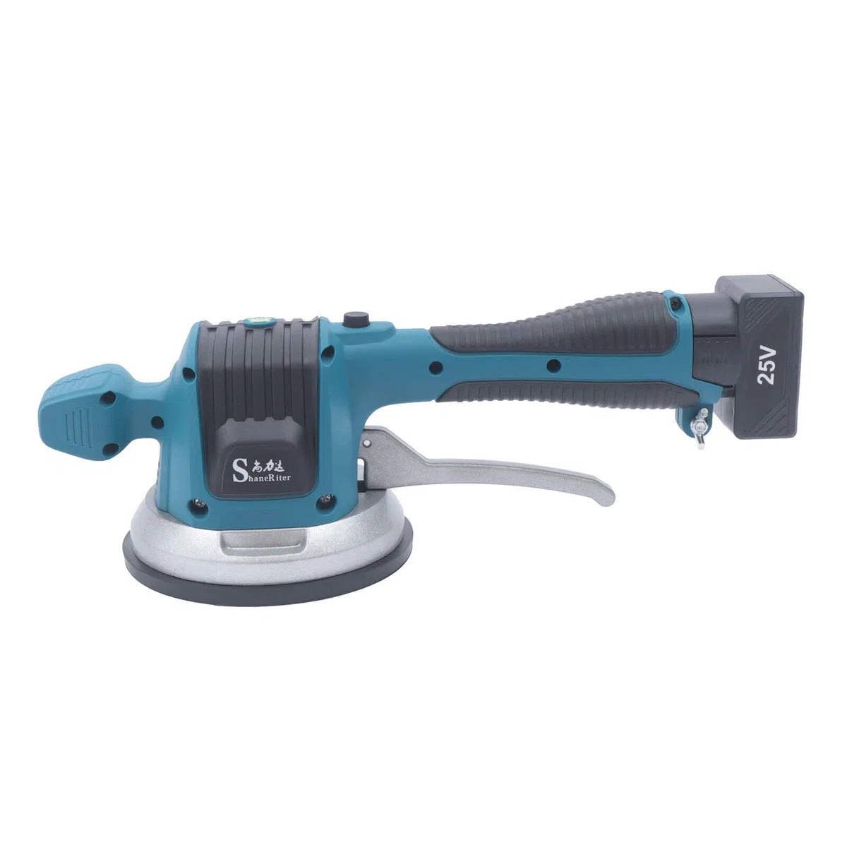 Vibrador de azulejos, alisador de azulejos de cerámica, velocidad ajustable de 6 velocidades, con 2 pilas de 25 V, con cargador para colocar azulejos y azulejos de pared