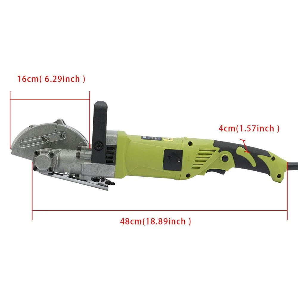 4000 W, fresadora eléctrica de pared, 7500 rpm, ranura de pared, fresadora eléctrica de pared con 5 hojas de sierra y bomba de agua para ladrillo, hormigón, mármol, etc