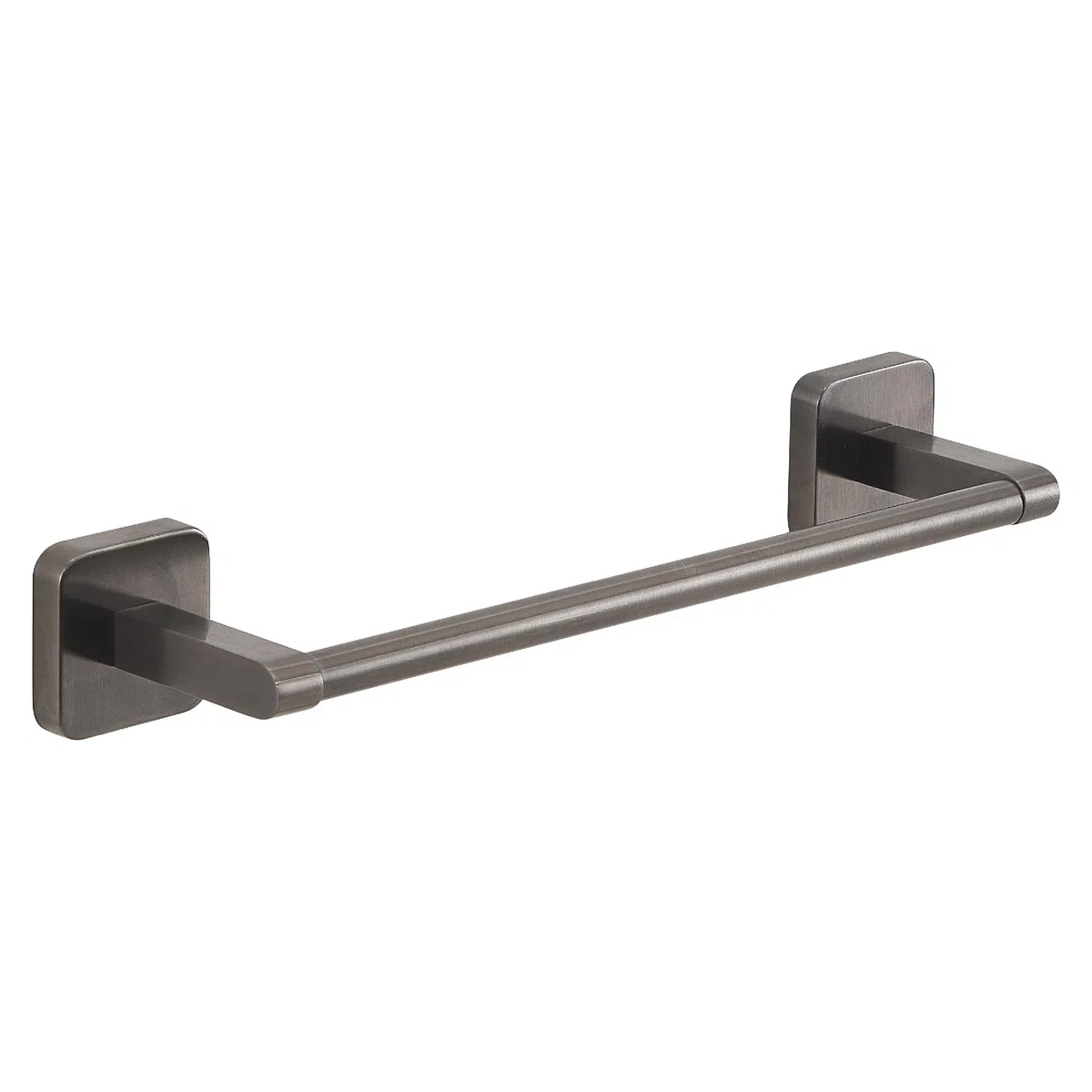 Gedy Tonga Toallero Barra Baño Pared 30cm Acero INOX y Cromall Gun Metal PVD, Portatollas con Tornillos y Biadhesivo Carga 7kg