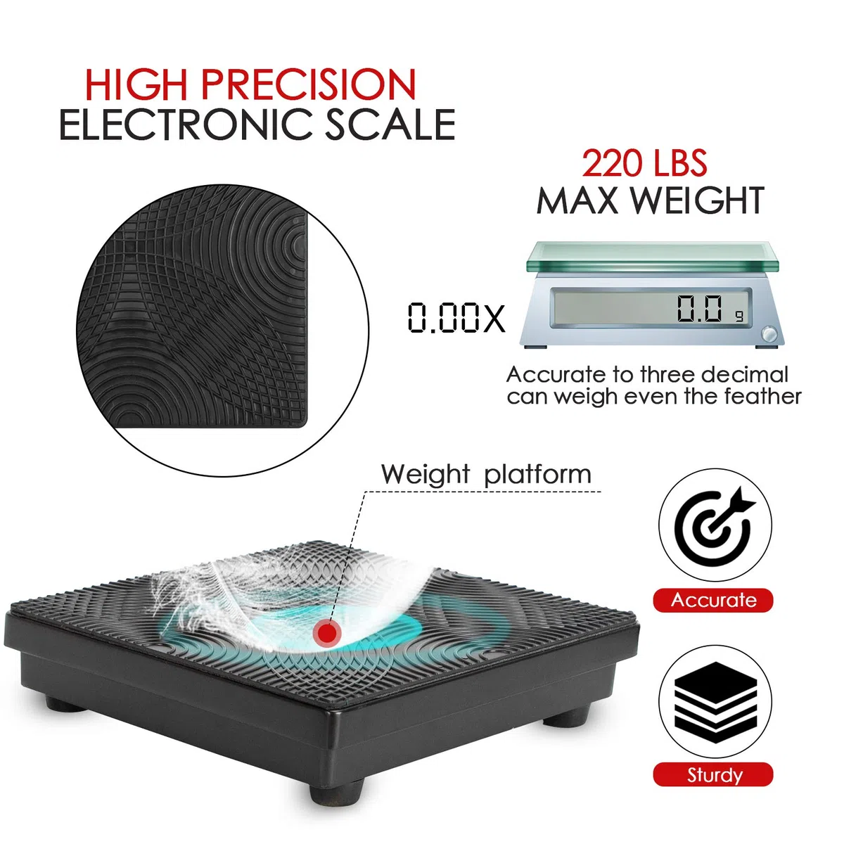 Báscula Electrónica De Refrigerante 100KG Inalámbrica De Carga Para Hvac Caja Portátil Con Cable Remoto Portátil, Estuche de transporte incluido，apta para la carga y el reciclaje de R32 y R454B