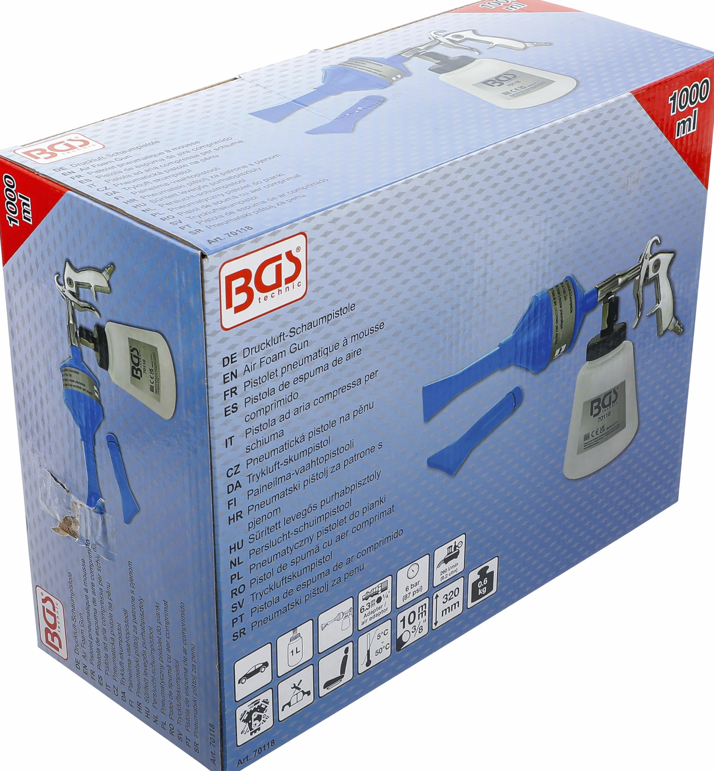 BGS 70118 | Pistola de espuma de aire comprimido