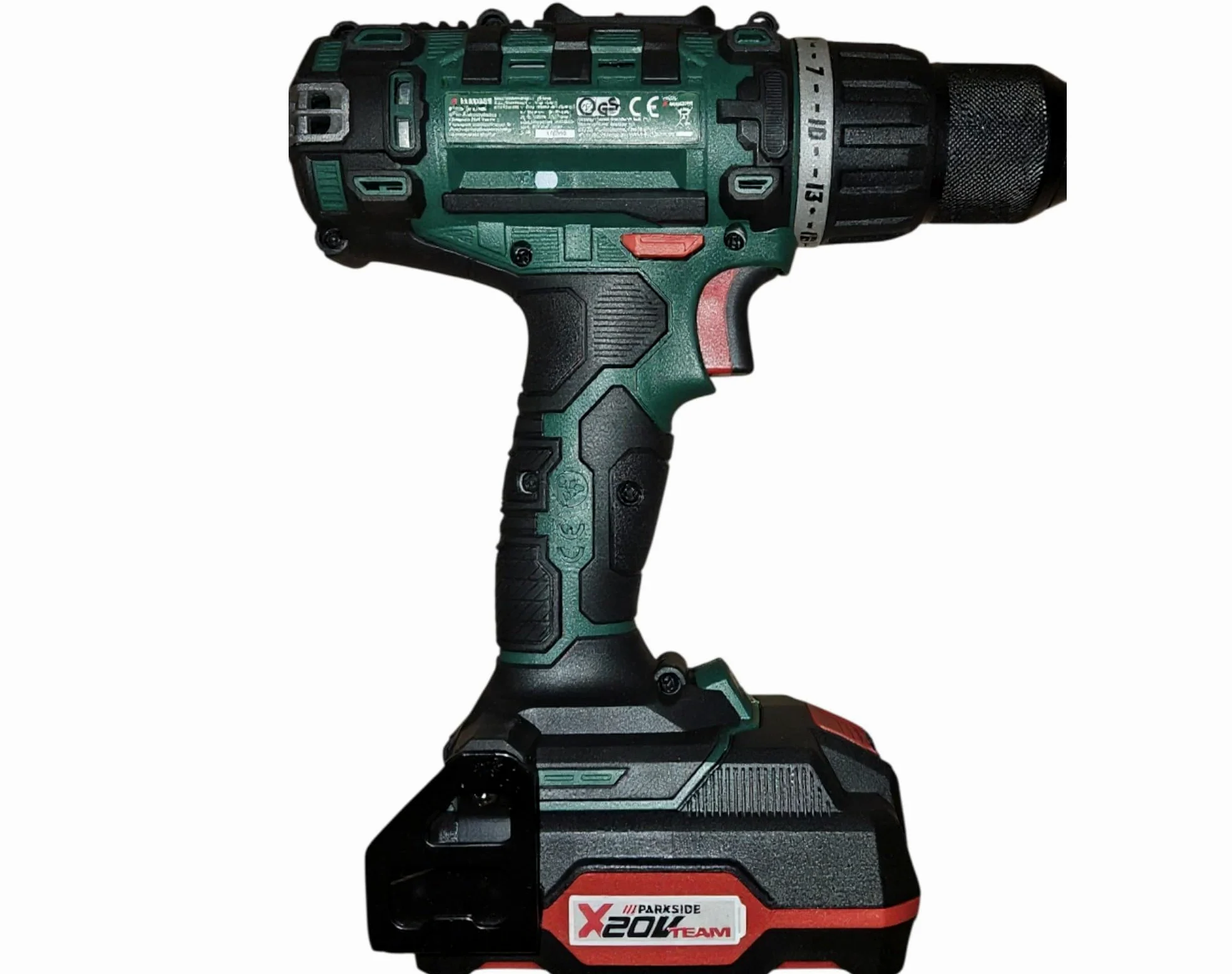 Taladro atornillador inalámbrico X20V PABS 20-Li, con 2 baterías de iones de litio, accesorios 73 piezas