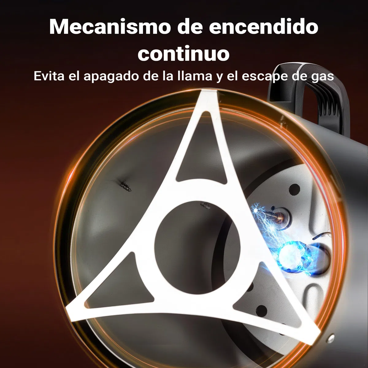 Wiltec Cañón de aire caliente a gas de acero inoxidable 15kW calentador de gas generador de aire caliente