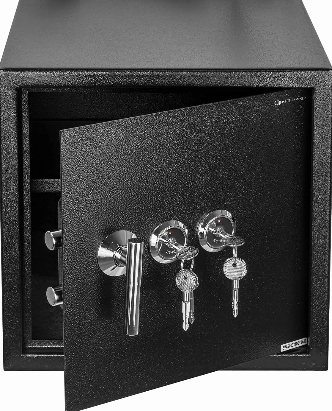 Genie Hand – Caja fuerte con doble cerradura – 2 cruzada cerradura – (Estándar)