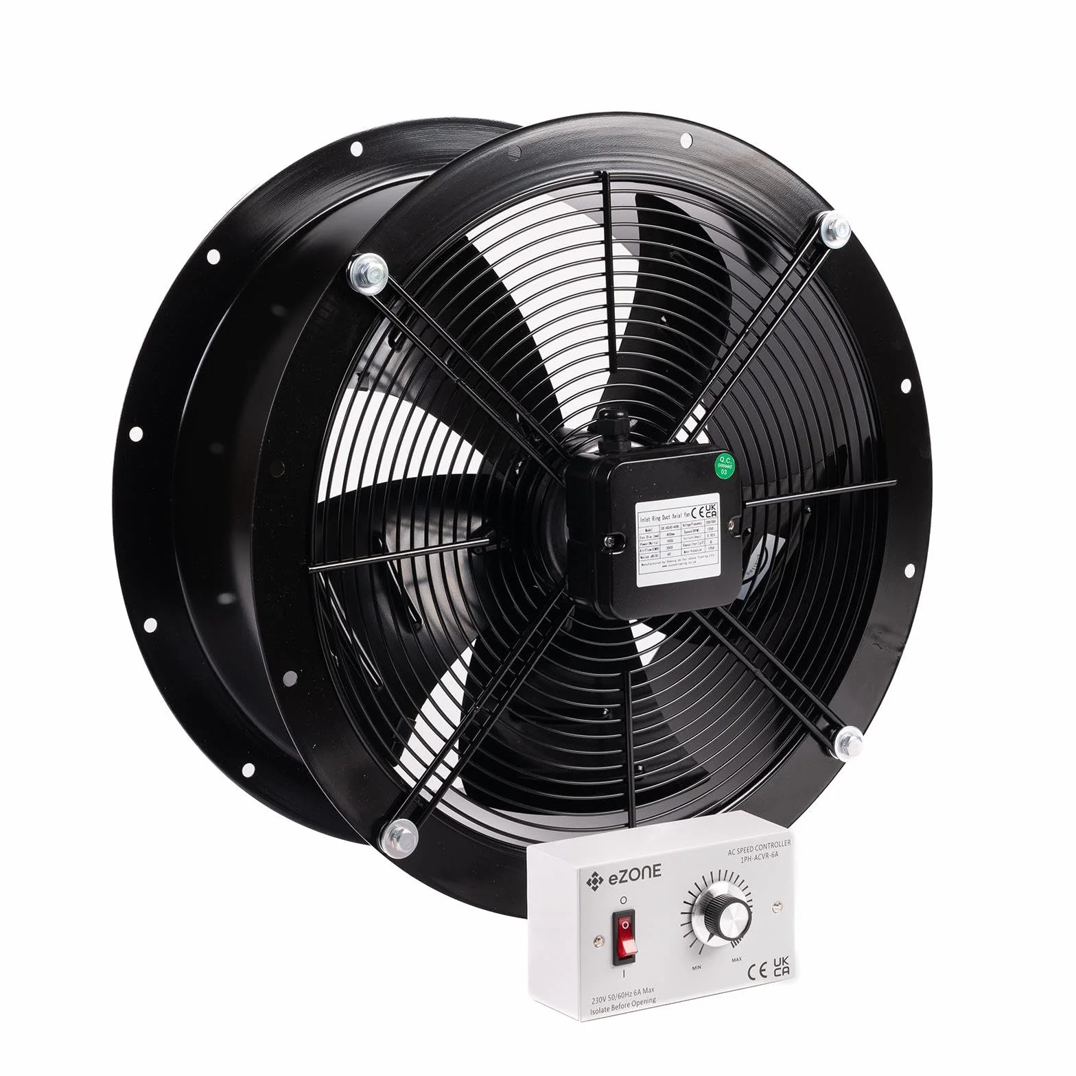 Extractor Ventilador Controlador de Velocidad 6A 230V Industrial y Comercial Edificio Ventilación Restaurante Para llevar Almacén