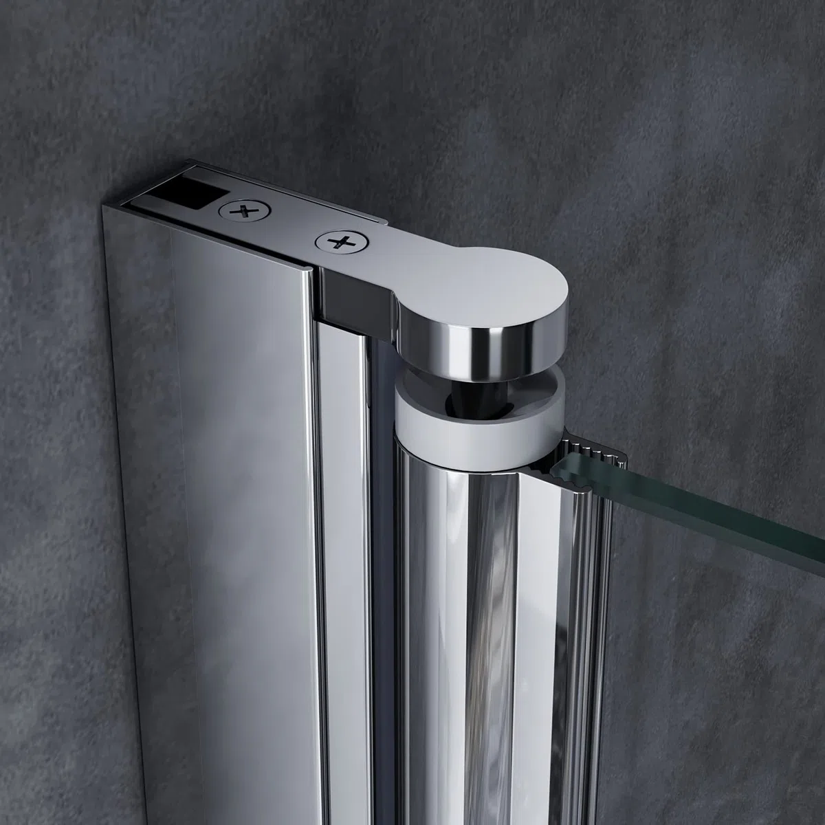 Sonni Mampars Bañera Plegable 2 Hojas 100 x 130 cm, Cristal Templado de 6mm con Recubrimiento Nano de Dos Lados, Mamparas de bañera Perfil Aluminio