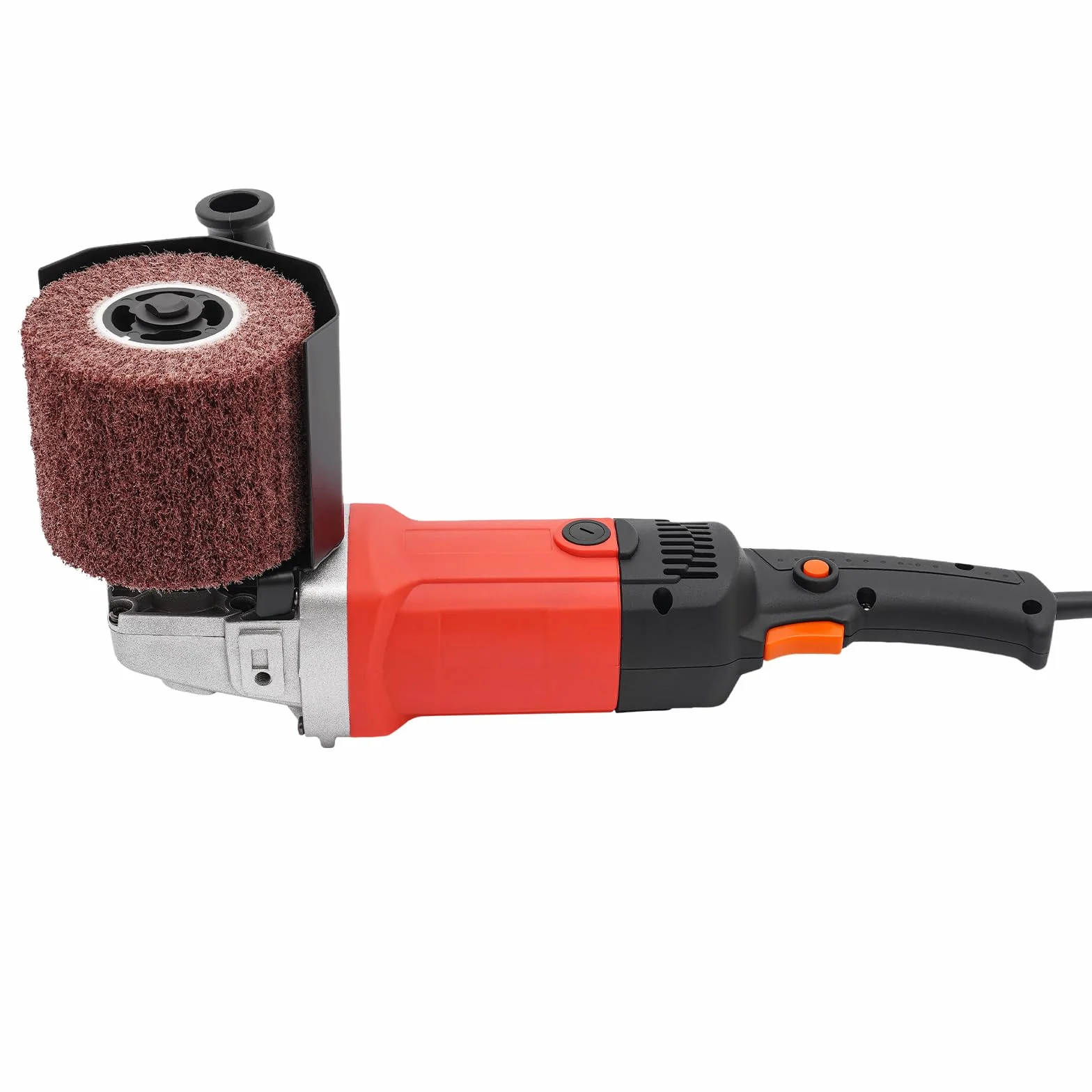 Rectificadora, 2200 W, rodillo de lijado, pulidora de burnishing, 6 velocidades, velocidad ajustable, 600-3000rpm, amoladora, amoladora de satén de 2 ruedas