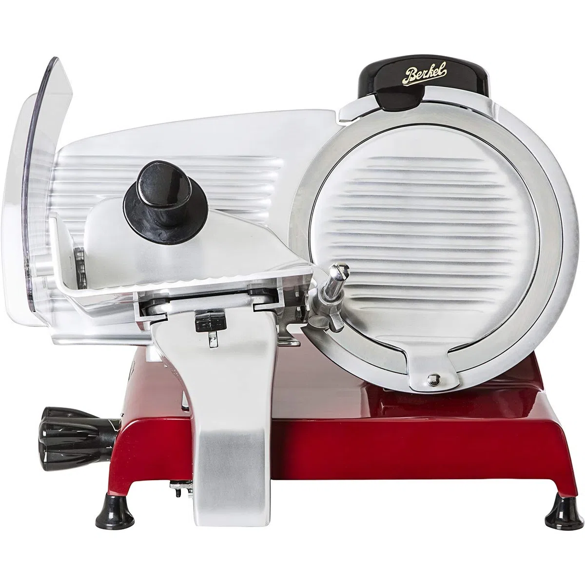 BERKEL - Cortadora Red Line 250 + Tajadera en ceniza y acero inoxidable (Negro)