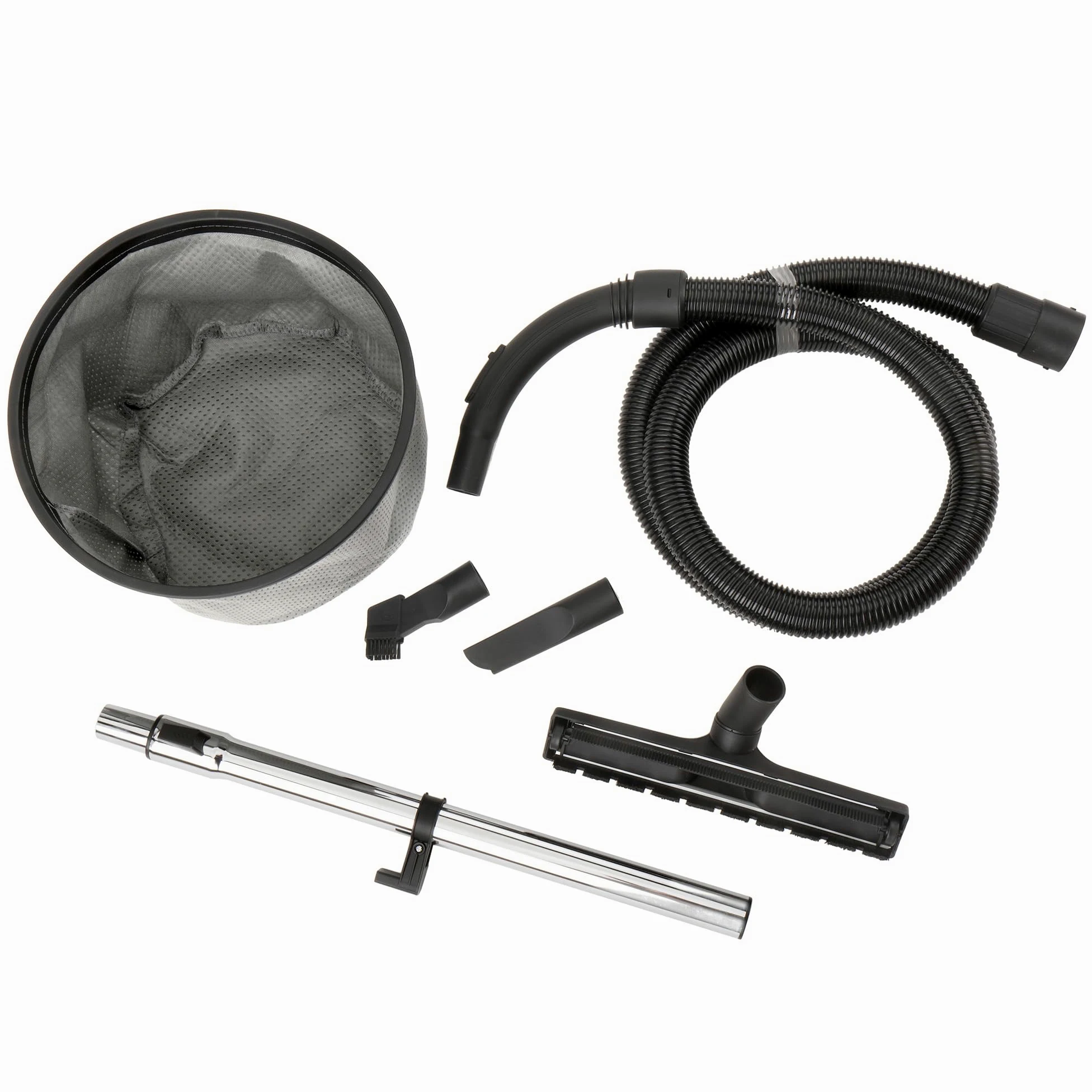 Bellota ASL2500SE - Aspirador con cable para aspirar restos líquidos y sólidos sincronizado, 25L, 2KW, Manguera (32mm Ø) de 2 metros, Tubo extensible metálico (440mm), enchufe sincronizado, con ruedas
