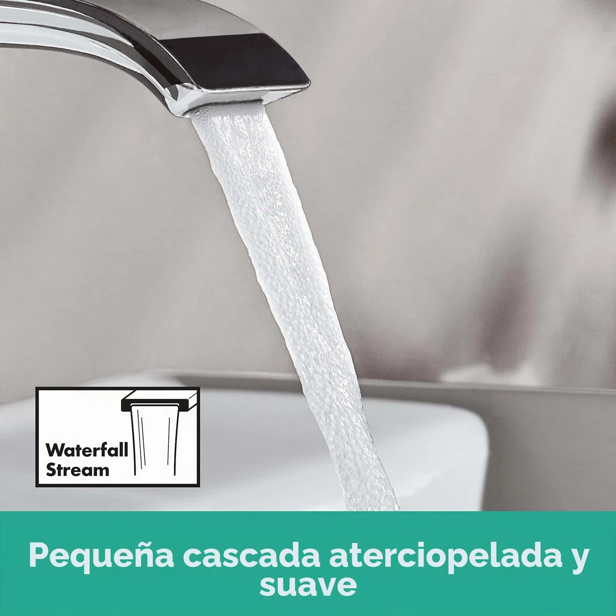 hansgrohe Vivenis Grifo monomando de lavabo 80 sin vaciador automático, cromo, 75012000
