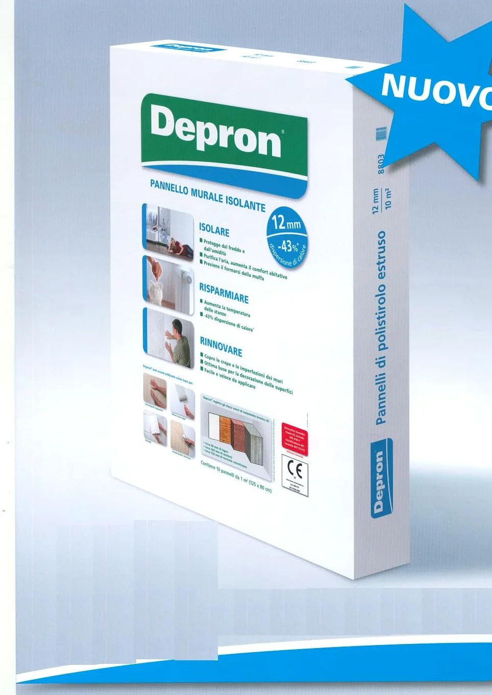 DEPRON 12MM - 10PZ 125X80 (10 MQ)