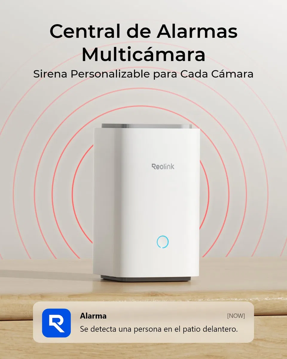 Reolink Home Hub para Cámara Vigilancia, 4K Live View & Playback, Almacenamiento Local Ampliable, Algoritmo Antirrobo Exclusivo, 2.4/5GHzWiFi & Wi-Fi 6, Ain Cuota Mensual, con Tarjeta microSD de 64 GB