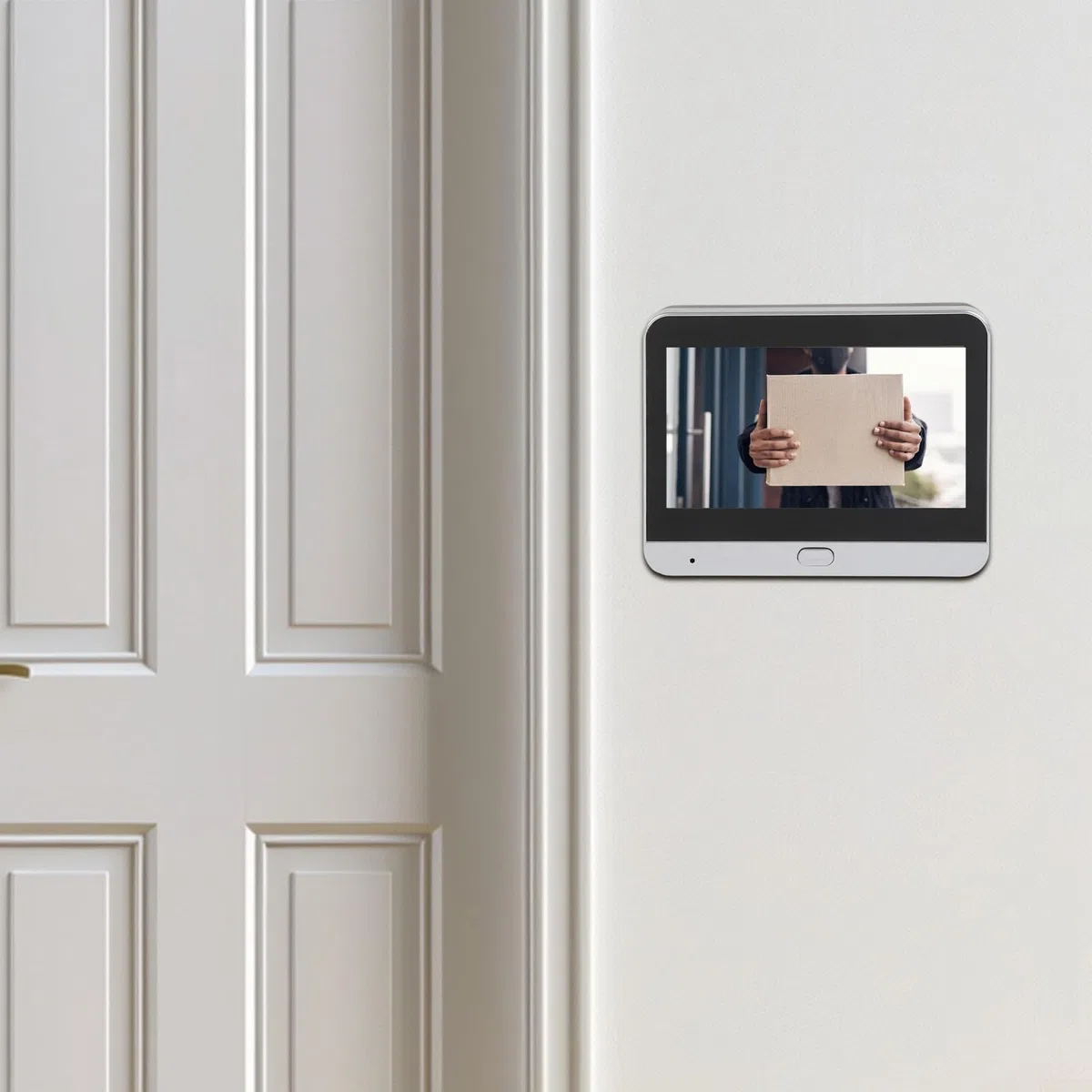 RemixAst - Cámara inteligente para mirilla de puerta con pantalla LCD, videoportero HD 1080P, cámara de seguridad inalámbrica wifi, visión nocturna, sensor de movimiento, para apartamentos y viviendas