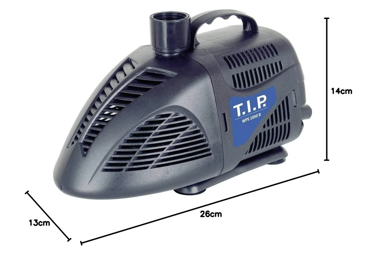 TIP Agua Parte Bomba WPS 1000 R, Negro