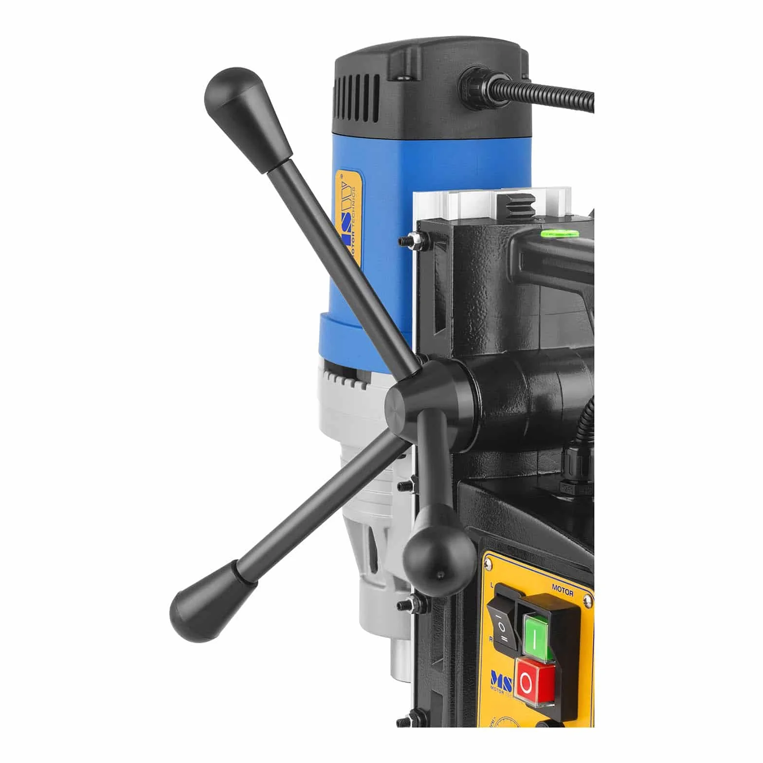 MSW Taladro Magnético MSW-MD32-ECO (1300 W, 18000 N, 600 rpm, Perforación de núcleo: Ø 35 mm, Profundidad 50 mm, Interruptor magnético RCD)