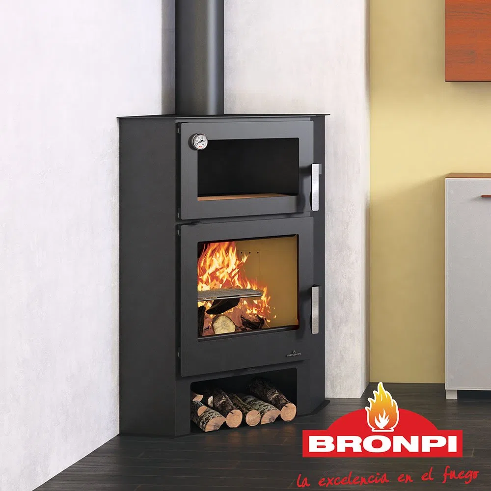 ESTUFA DE LEÑA CON HORNO MODELO LERMA-H