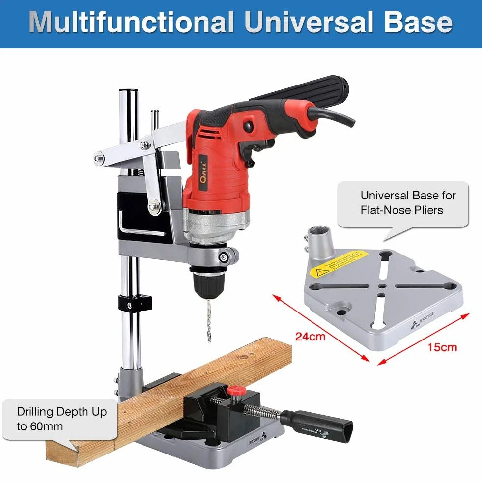 Soporte para Taladro de Columna, Soporte de Mesa Ajustable, Taladradora Vertical