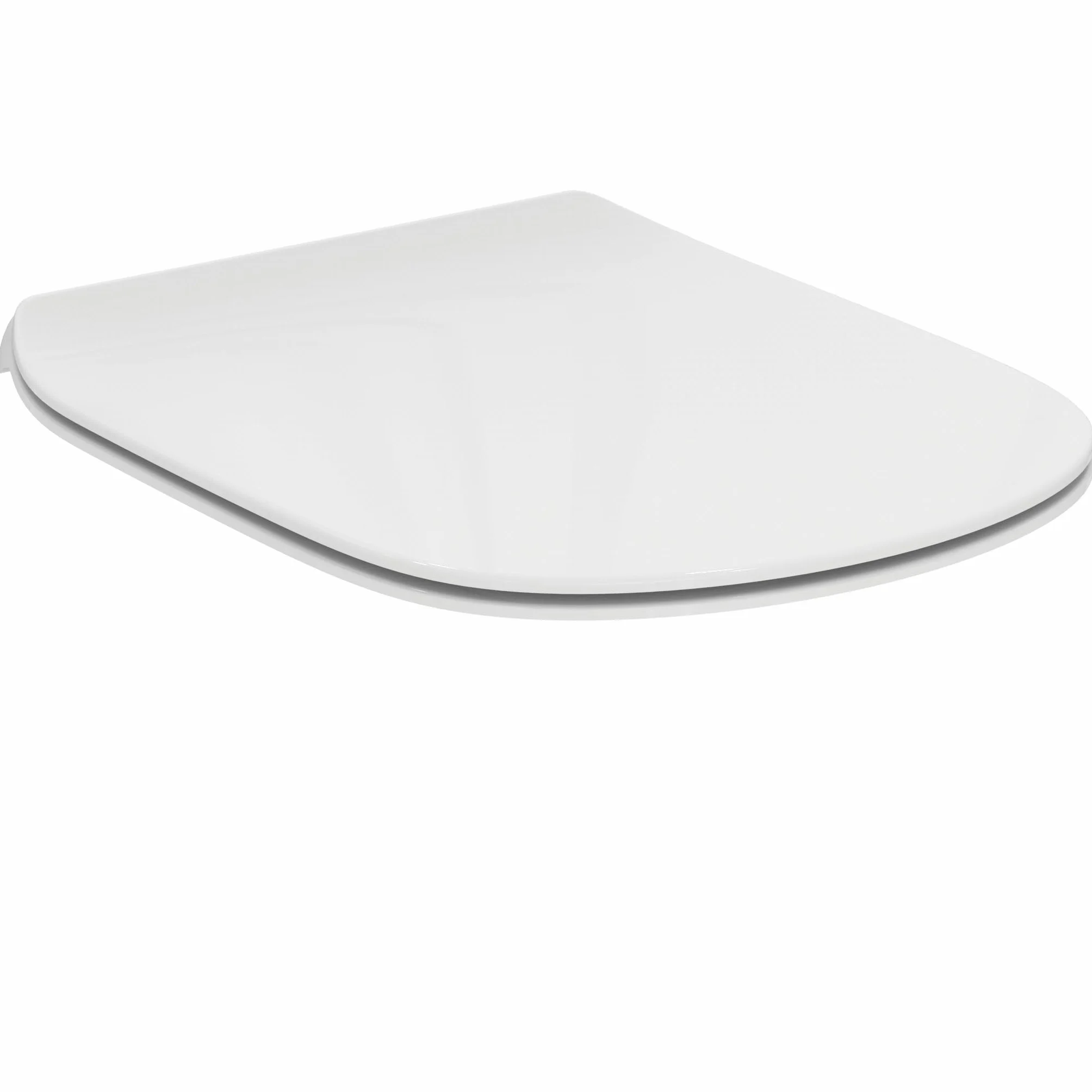 Ideal Standard Tesi Inodoro con asiento y tapa D, cierre suave y sistema de limpieza, Duroplástico resistente – Blanco (370x450x45 mm)