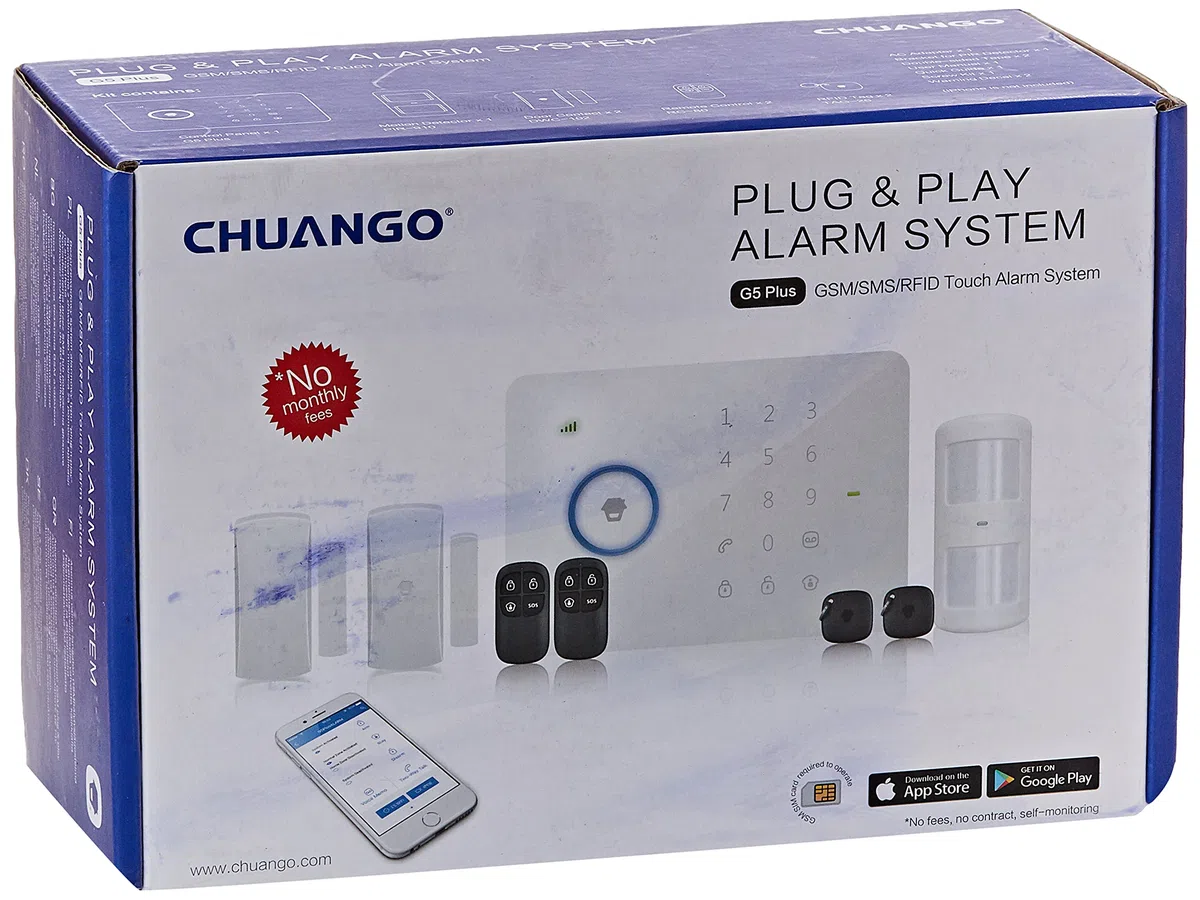 Alarma chuango G5PLUS antiinhibición, 14 x 21 x 9 cm
