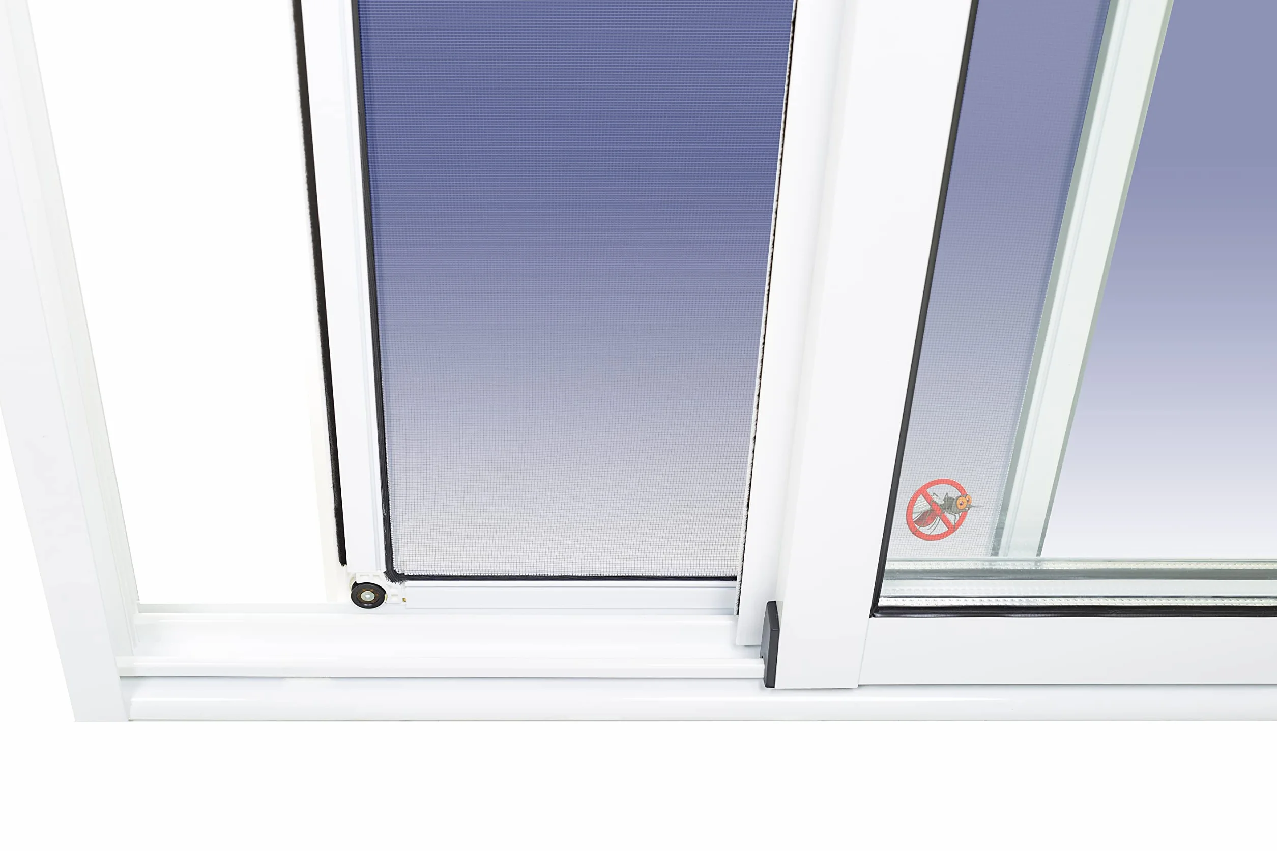 Ventanastock Aluminio 800x800 Corredera 2 hojas con mosquitera