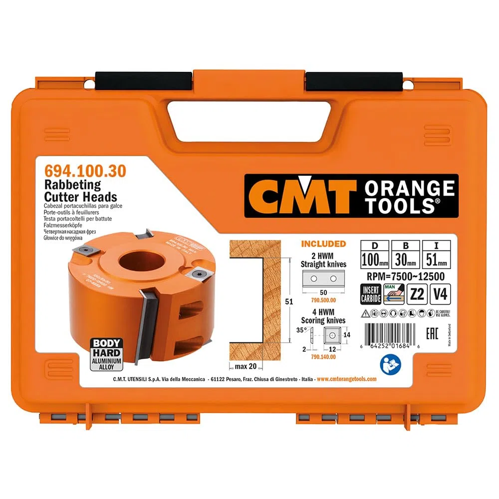 CMT 694.100.30 Cabezal portacuchillas para galces
