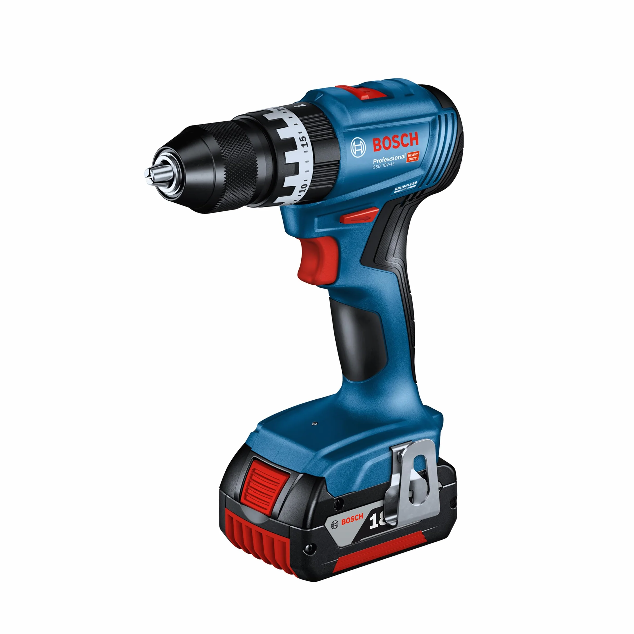 Bosch Professional 18V System Combo-Kit: GSB 18V-45 + GBH 18V-22 + GWS 18V-8 (incl. 3 GBA 4,0 Ah, GAL 18V-40, Maletín - Amazon Exclusive)