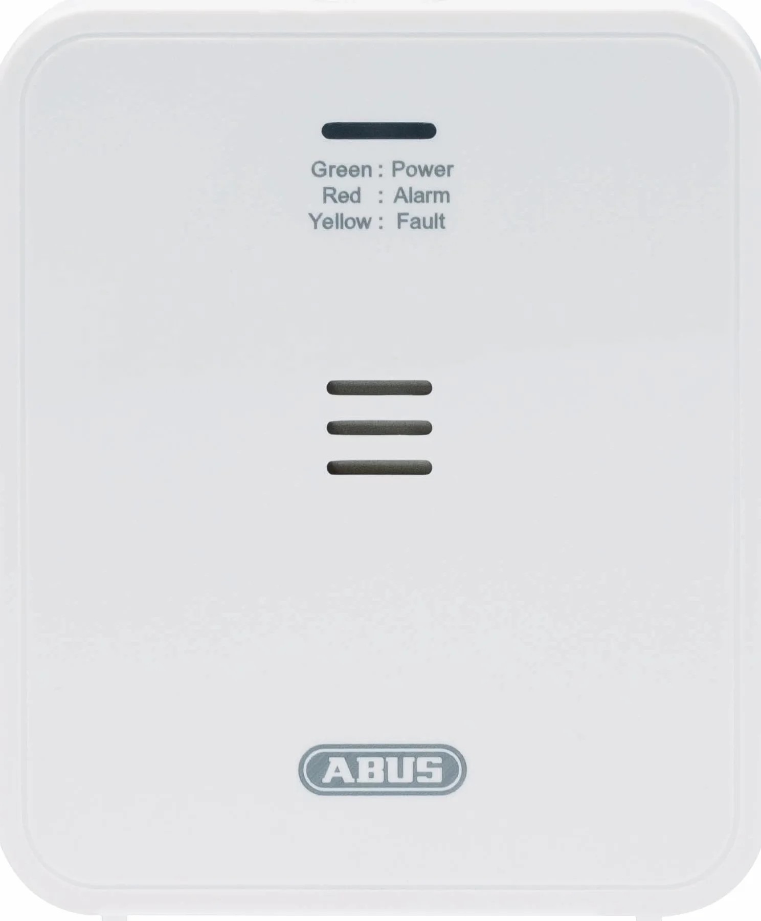 ABUS Detector de monóxido de carbono COWM370 - detector de CO para viviendas con sensor de 7 años de duración, potente alarma de 85 dB; botón de prueba y 3 años de duración de las pilas - blanco