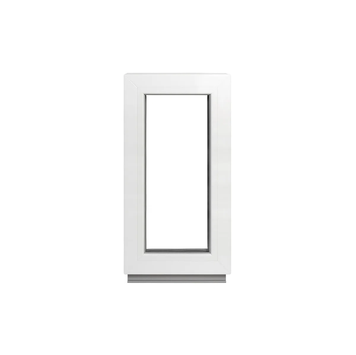 Ventana Para Sótano - Acristalamiento fijo (Fib) Blanco 55 x 115 cm Doble Acristalamiento, Cristal Transparente 32 mm (4/24/4) Ventana/Ventana Para cobertizo/Ventana Ancho x Alto 550 x 1150 mm