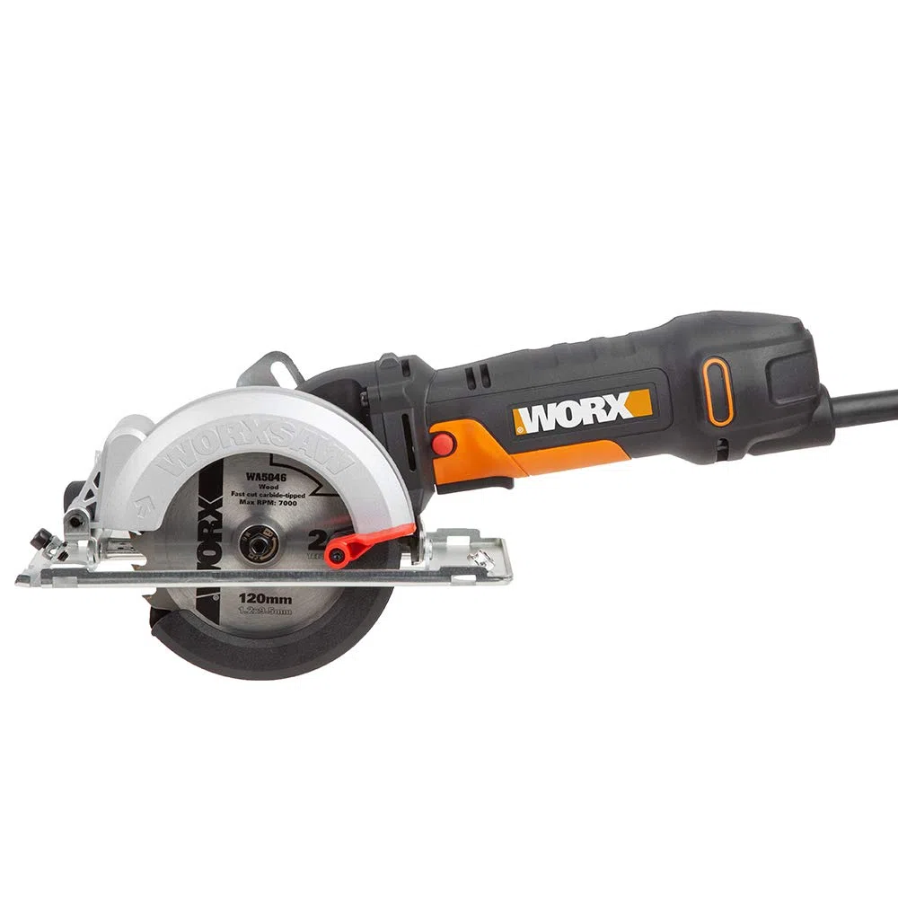 WORX Sierra circular WORXSaw XL 500W | WX439 | Disco de 1200mm | Sistema de aspiración integrado | Rápido ajuste de profundidad | Cambio de disco sencillo | Para todo tipo de materiales