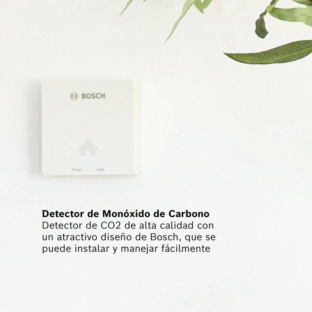 Bosch Detector De CO D-CO - Alarma De Monóxido De Carbono Fácil De Instalar con Modo De Memoria e Indicador De Fin De Vida