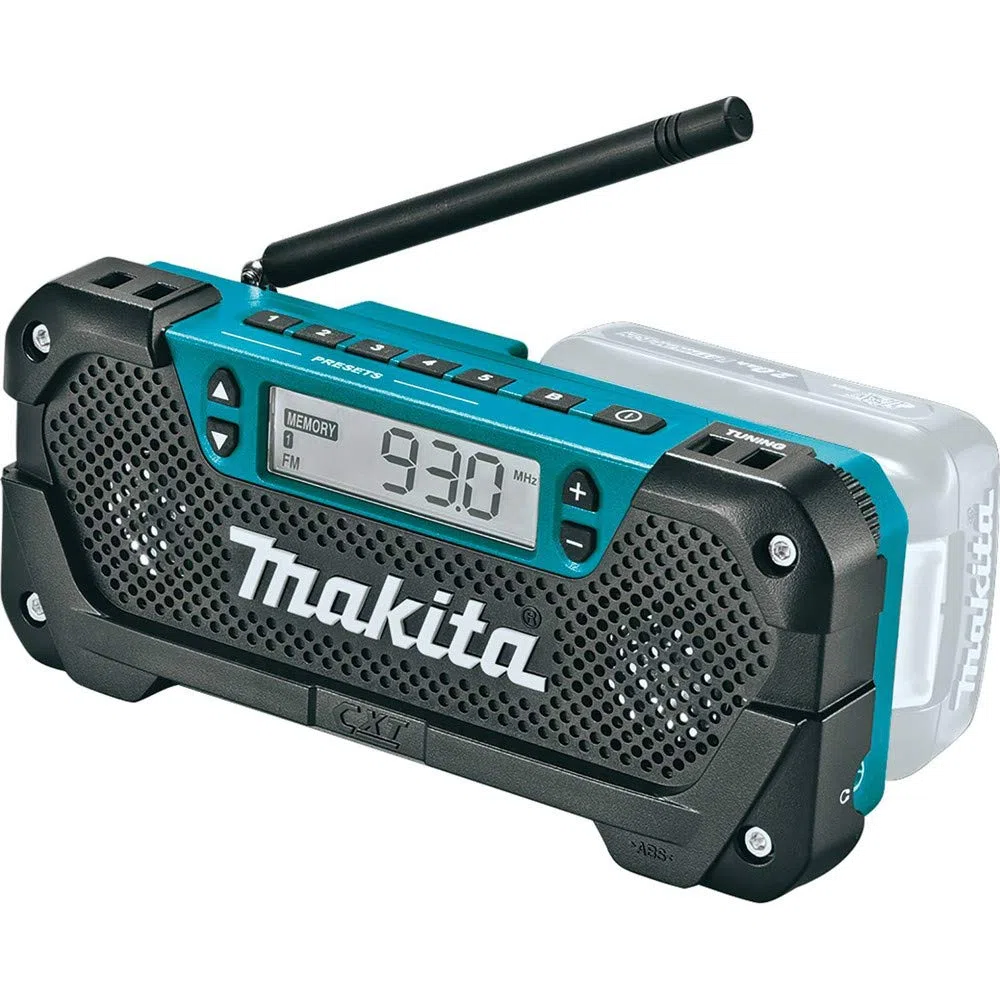 Makita RM02 Radio compacta inalámbrica CXT de Iones de Litio de 12 V máximo, Solo Herramienta