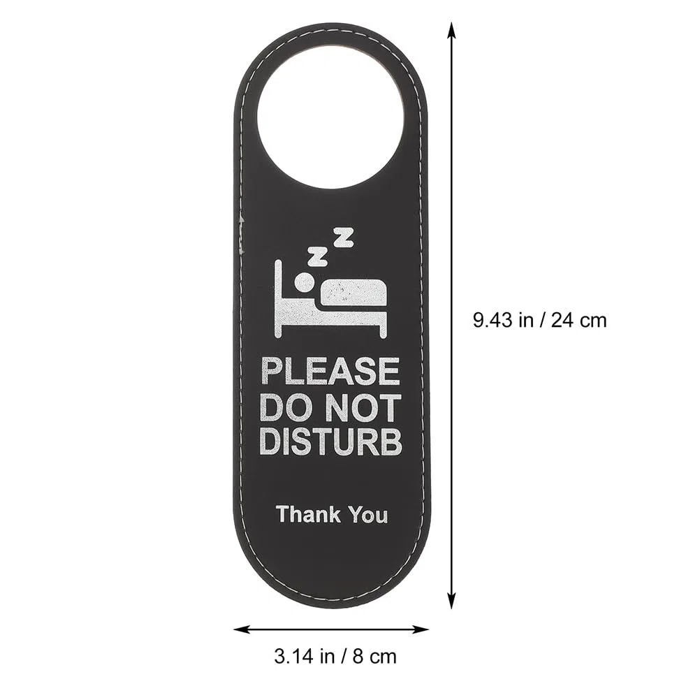 20 Piezas Letreros No Molestar De Doble Cara Para Puerta De Hotel Sala De Maquillaje Colgador De Puerta De Cuero 9.44X3.14X0.59In Para Uso En Hoteles CaféS Y Oficinas
