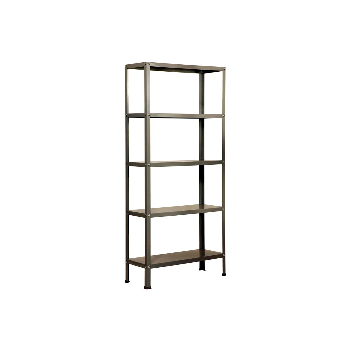 Simon Rack Librería Estanteria Salon, 1800x800x300 mm, 5 Alturas, Estilo Industrial, Metálica, Gris - Simon Home