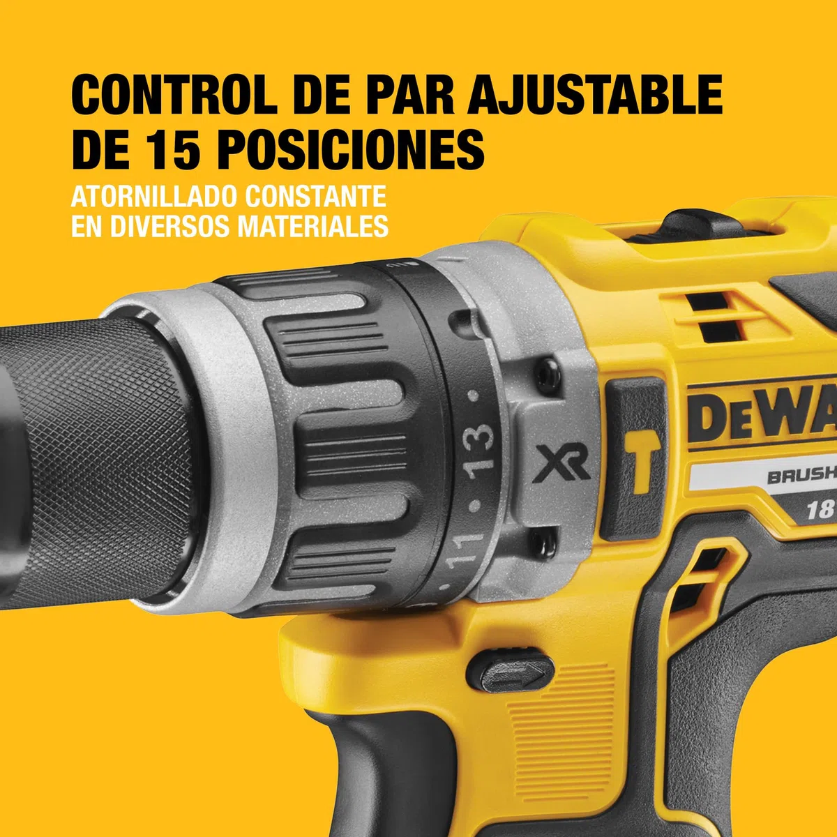 DEWALT Taladro Percutor Sin Escobillas 18V XR, 2 Baterías Li-Ion 5Ah, DCD796P2-QW