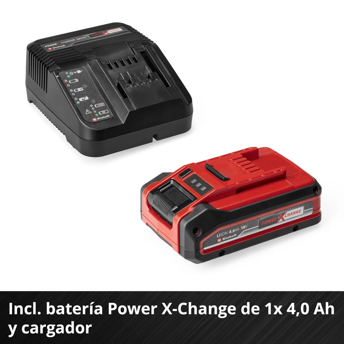 Einhell Amoladora angular con batería TE-AG 18/125-2 Li (1x 4,0 Ah) PXC (18V, 125mm diámetro de disco, 33mm profundidad de corte, protección de corte, sin disco de corte, incl. batería 4,0 Ah)